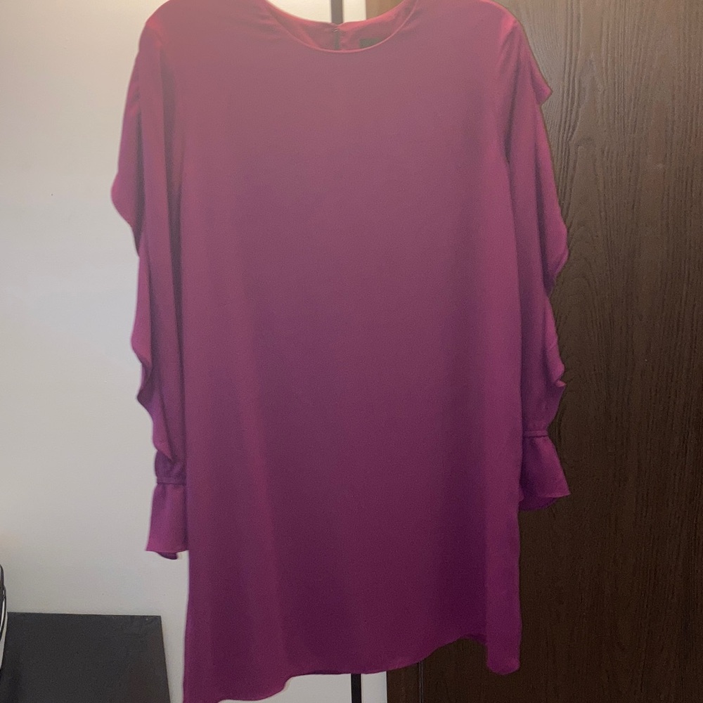Mossimo Supply Co. Magenta/Purple Shift Dress